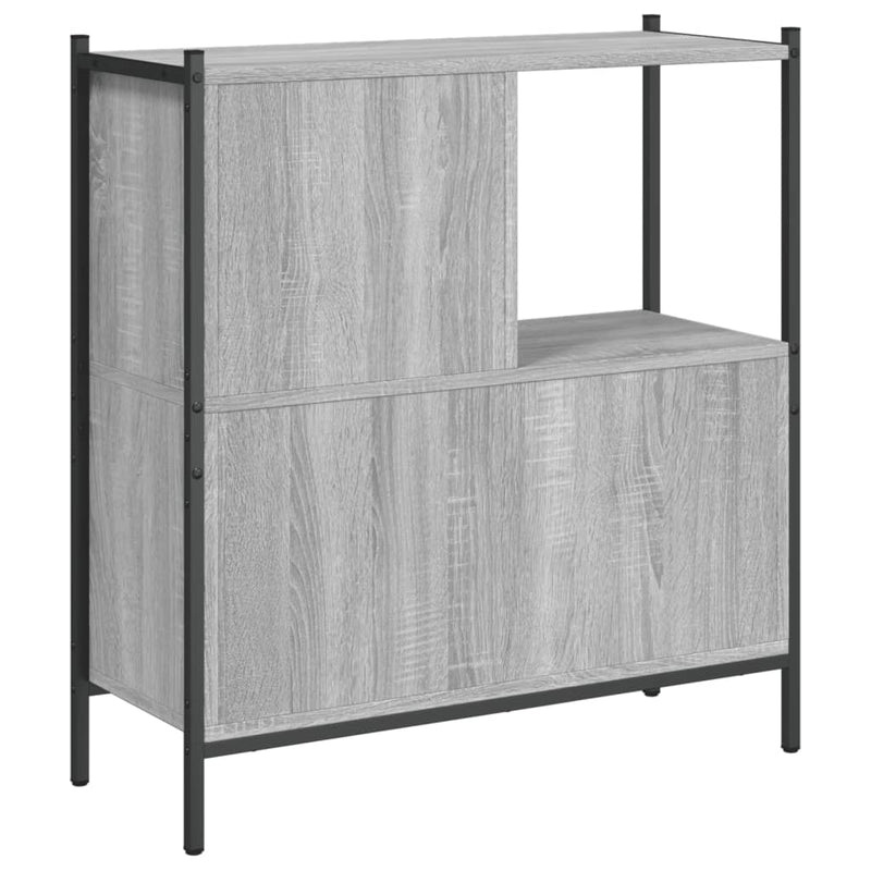 vidaXL szürke sonoma színű szerelt fa könyvespolc 72 x 28 x 77,5 cm