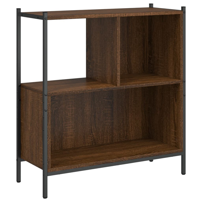 vidaXL barna tölgy színű szerelt fa könyvszekrény 72 x 28 x 77,5 cm