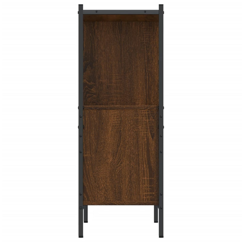 vidaXL barna tölgy színű szerelt fa könyvszekrény 72 x 28 x 77,5 cm