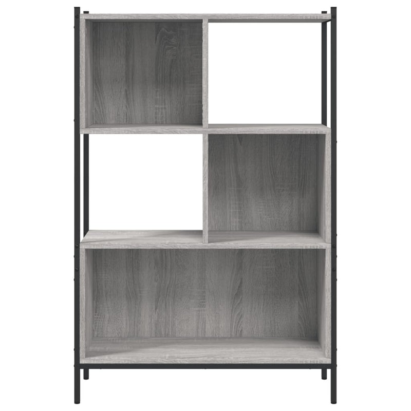 vidaXL szürke sonoma színű szerelt fa könyvespolc 72x28x109 cm