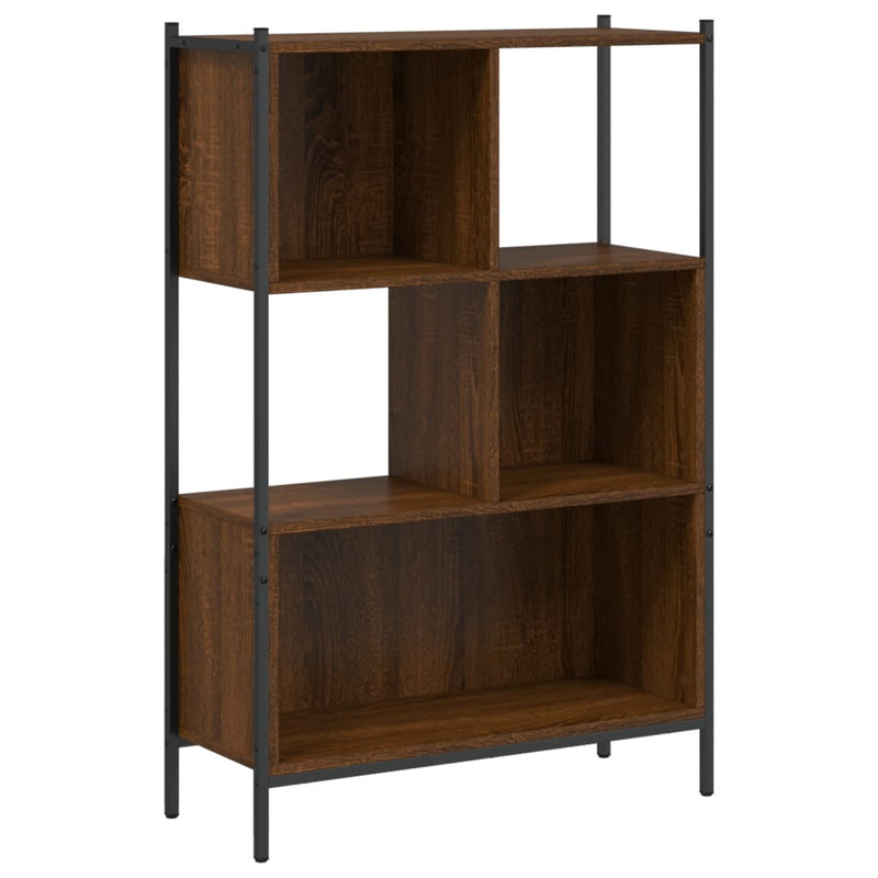 vidaXL barna tölgy színű szerelt fa könyvszekrény 72x28x109 cm