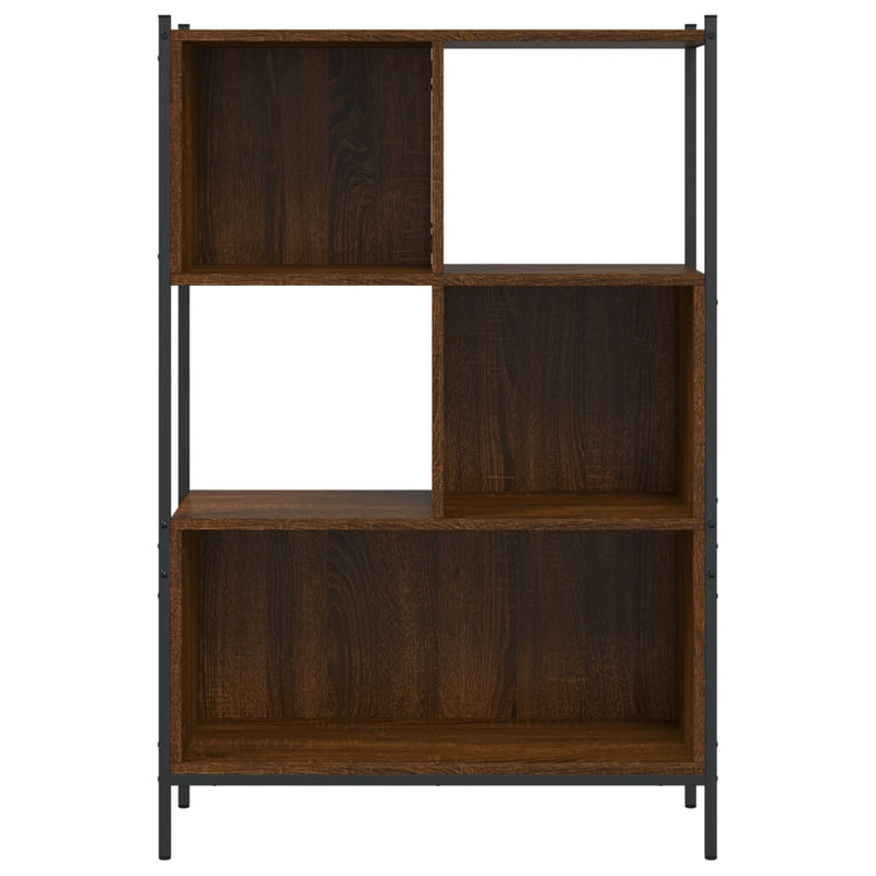 vidaXL barna tölgy színű szerelt fa könyvszekrény 72x28x109 cm