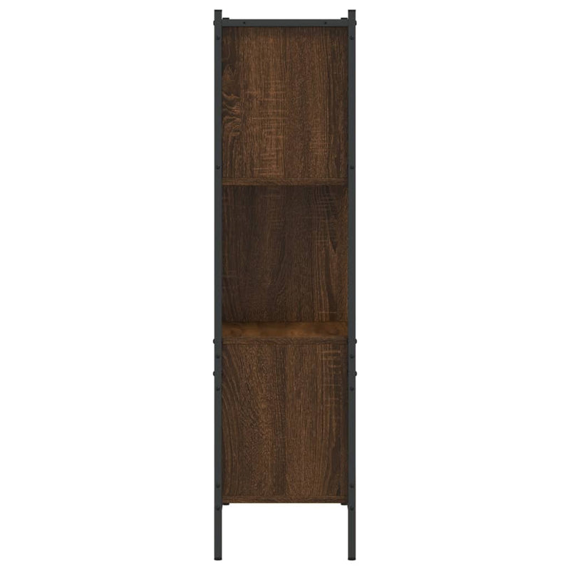 vidaXL barna tölgy színű szerelt fa könyvszekrény 72x28x109 cm