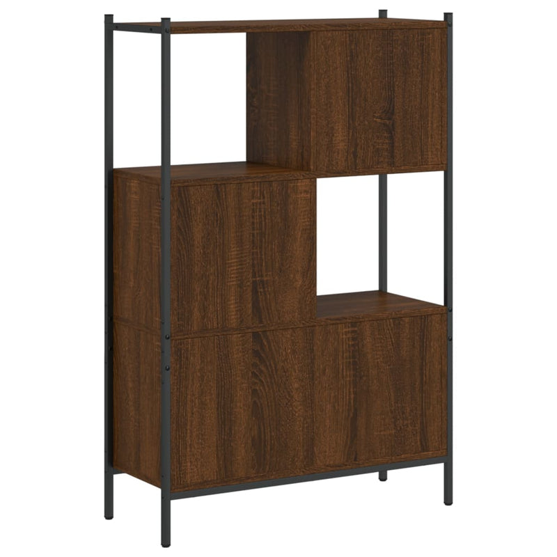 vidaXL barna tölgy színű szerelt fa könyvszekrény 72x28x109 cm