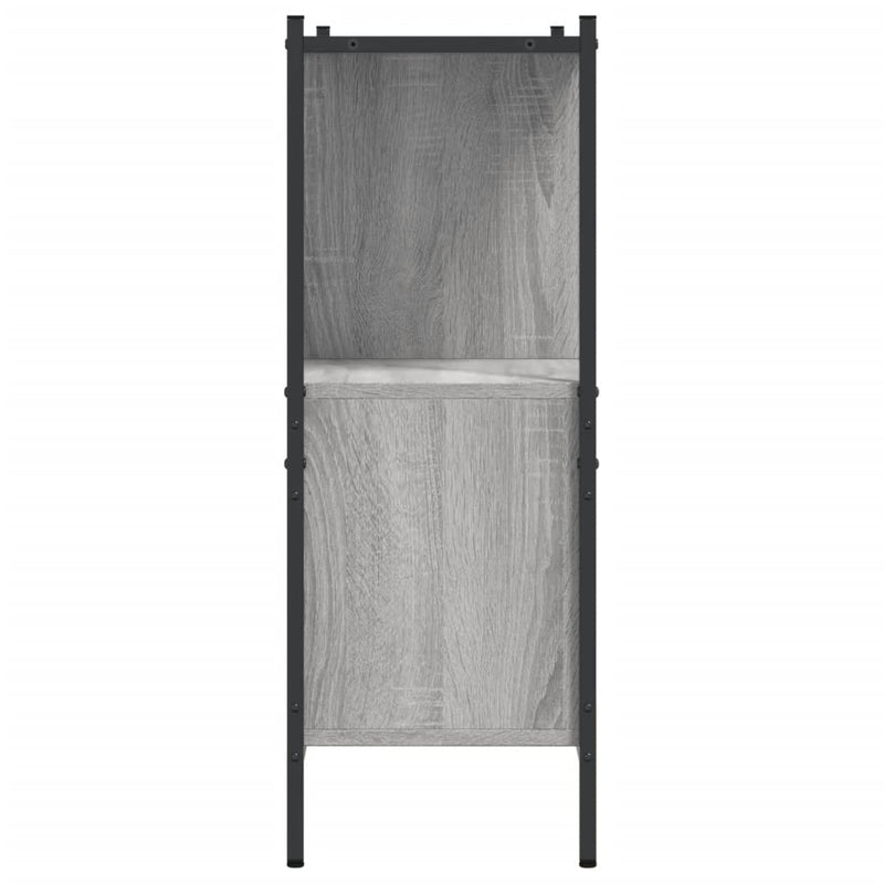 vidaXL szürke sonoma színű szerelt fa könyvespolc 102x28x77,5 cm