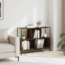 vidaXL barna tölgy színű szerelt fa könyvszekrény 102x28x77,5 cm