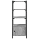 vidaXL 3 szintes szürke sonoma szerelt fa könyvespolc 41x30x109,5 cm