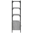 vidaXL 3 szintes szürke sonoma szerelt fa könyvespolc 41x30x109,5 cm