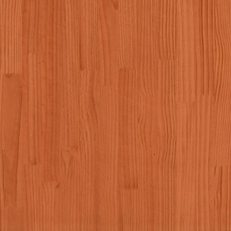 vidaXL viaszbarna tömör fenyőfa ágy matrac nélkül 140 x 190 cm
