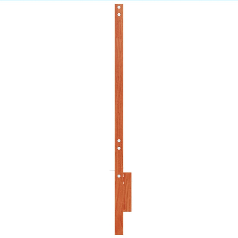 vidaXL viaszbarna tömör fenyőfa fejtámla 135 cm