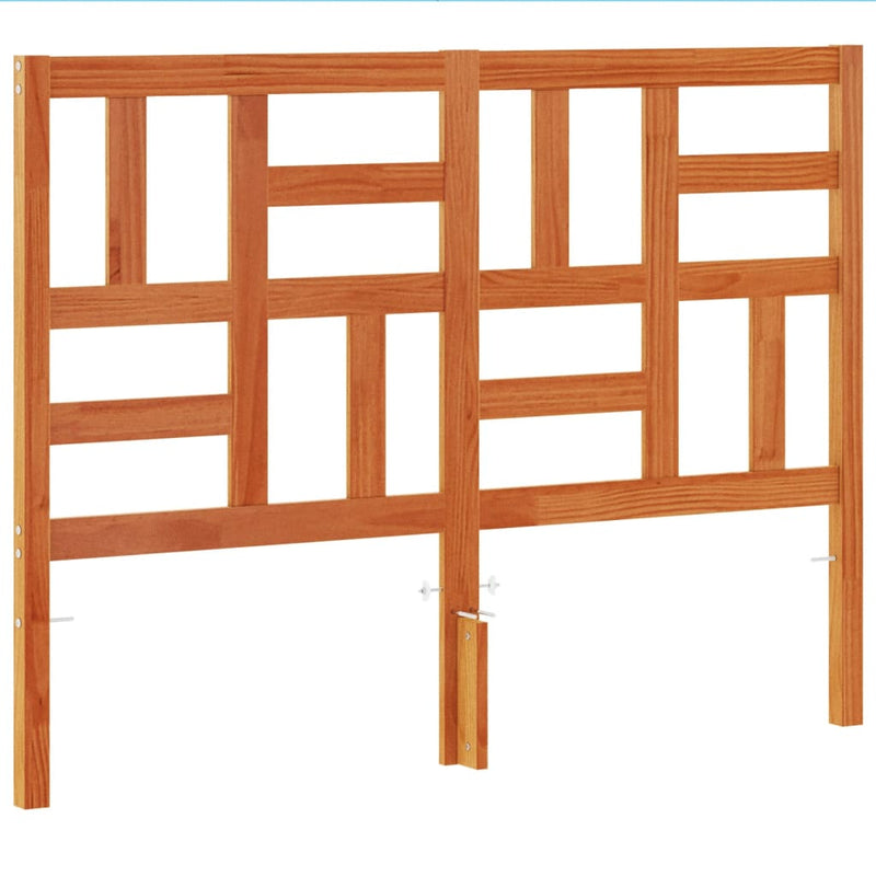 vidaXL viaszbarna tömör fenyőfa fejtámla 150 cm