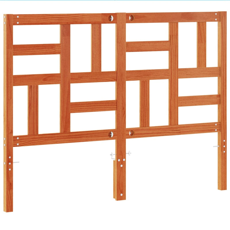 vidaXL viaszbarna tömör fenyőfa fejtámla 160 cm