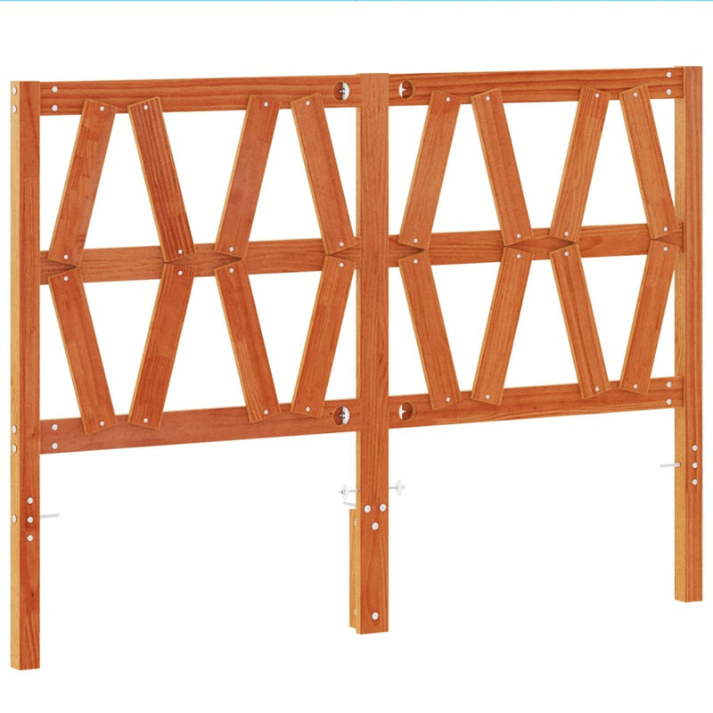 vidaXL viaszbarna tömör fenyőfa fejtámla 160 cm