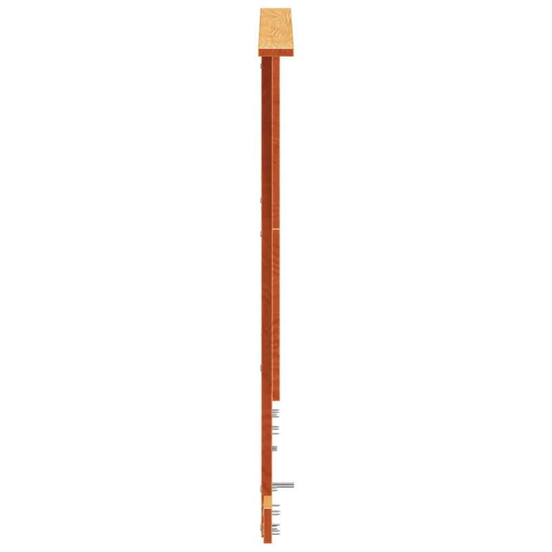 vidaXL viaszbarna tömör fenyőfa fejtámla 120 cm