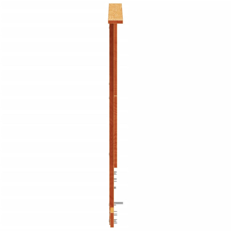 vidaXL viaszbarna tömör fenyőfa fejtámla 135 cm