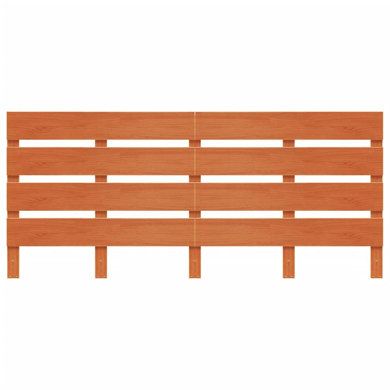 vidaXL viaszbarna tömör fenyőfa fejtámla 135 cm