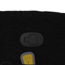 vidaXL fekete szövet dönthető masszázsfotel