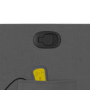 vidaXL sötétszürke szövet dönthető masszázsfotel