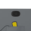 vidaXL szürke műbőr dönthető masszázsfotel