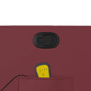 vidaXL bordó műbőr dönthető masszázsfotel