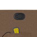 vidaXL barna szövet dönthető masszázsfotel