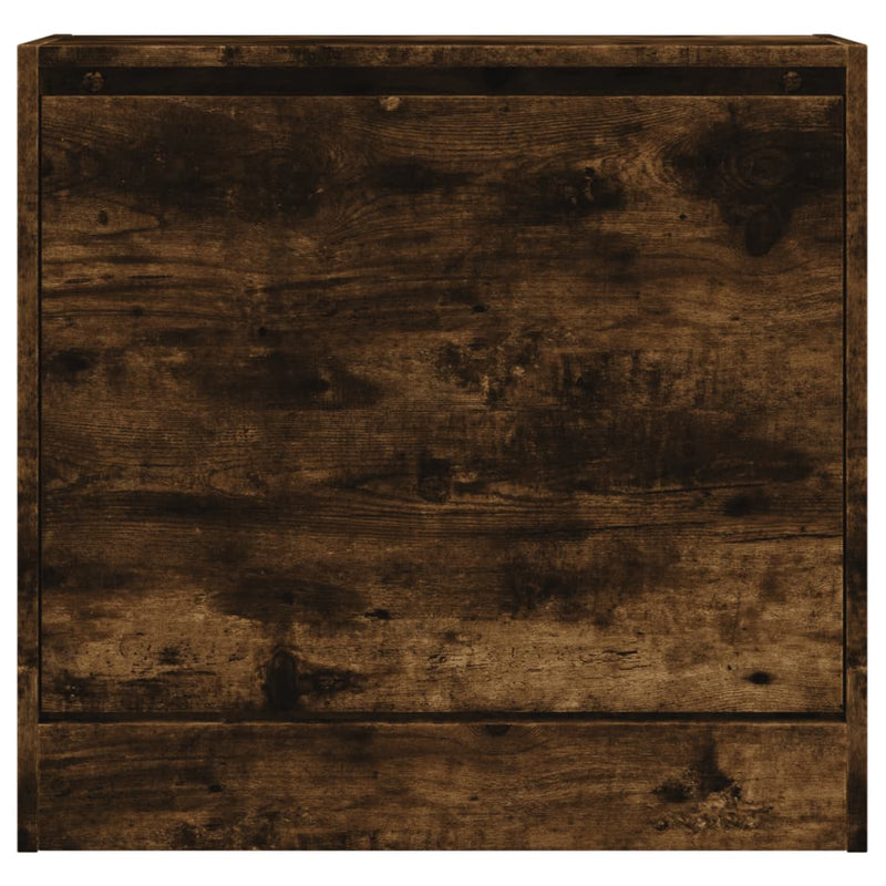 vidaXL füstös tölgy színű szerelt fa cipőszekrény 60 x 21 x 57 cm