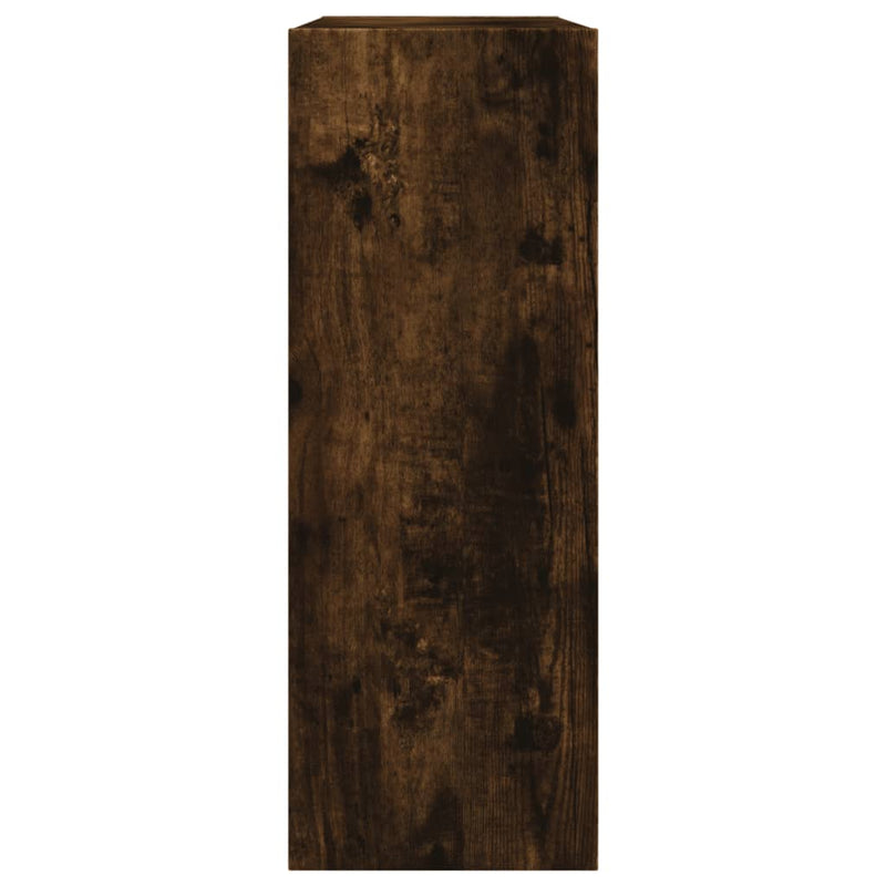vidaXL füstös tölgy színű szerelt fa cipőszekrény 60 x 21 x 57 cm