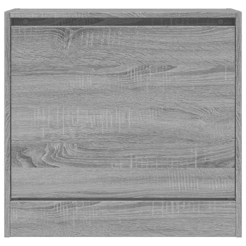 vidaXL szürke sonoma színű szerelt fa cipőszekrény 60 x 21 x 57 cm