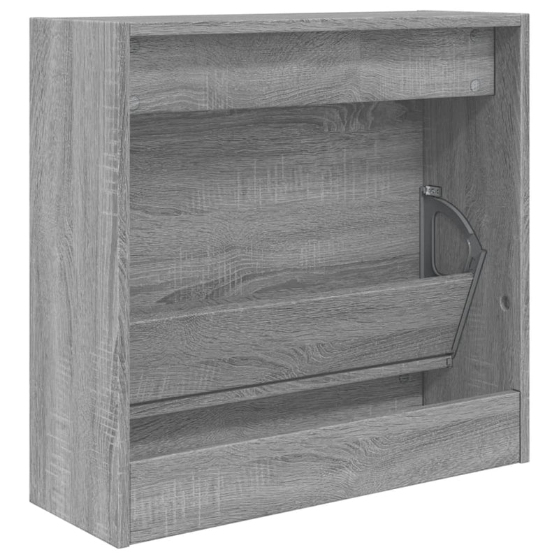 vidaXL szürke sonoma színű szerelt fa cipőszekrény 60 x 21 x 57 cm
