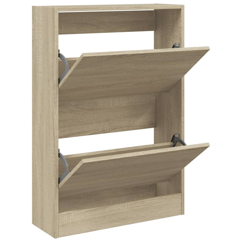 vidaXL sonoma tölgy színű szerelt fa cipőszekrény 60 x 21 x 87,5 cm