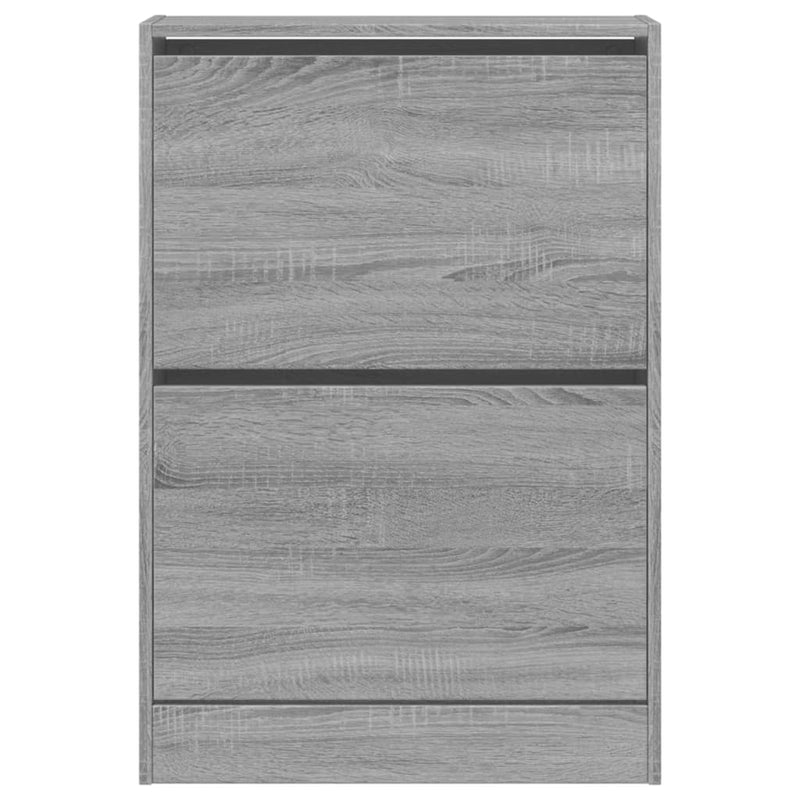 vidaXL szürke sonoma színű szerelt fa cipőszekrény 60 x 21 x 87,5 cm