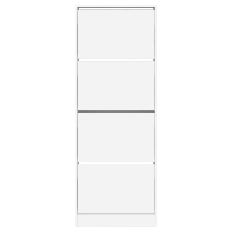 vidaXL fehér szerelt fa cipőszekrény 60 x 21 x 163,5 cm