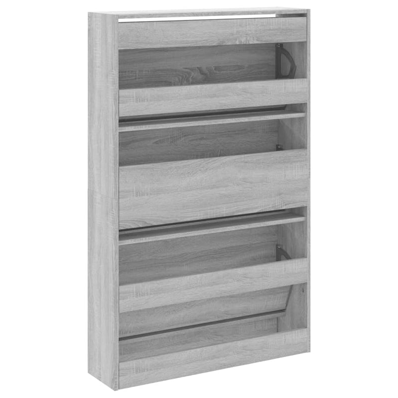 vidaXL szürke sonoma színű szerelt fa cipősszekrény 80 x 21 x 125,5 cm