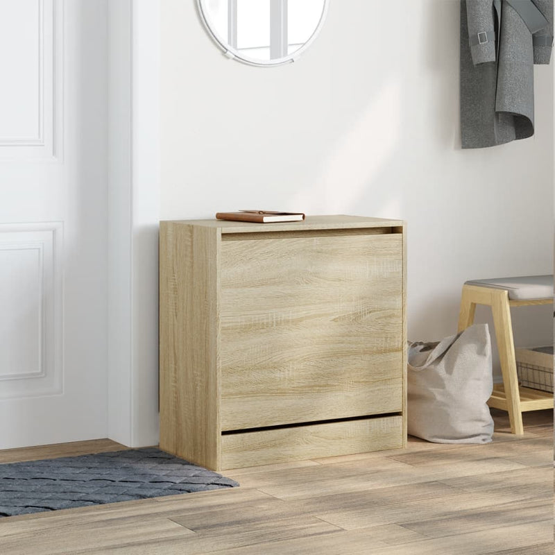 vidaXL sonoma tölgy színű szerelt fa cipőszekrény 60 x 34 x 63,5 cm