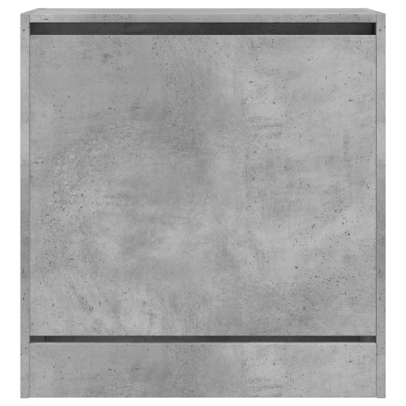 vidaXL betonszürke szerelt fa cipőszekrény 60 x 34 x 63,5 cm