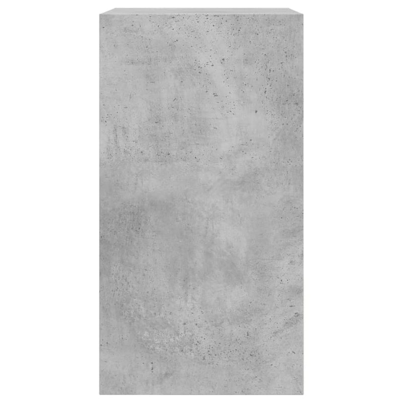 vidaXL betonszürke szerelt fa cipőszekrény 60 x 34 x 63,5 cm