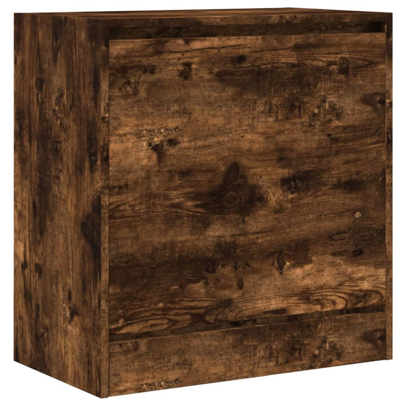 vidaXL füstös tölgy színű szerelt fa cipőszekrény 60 x 34 x 63,5 cm
