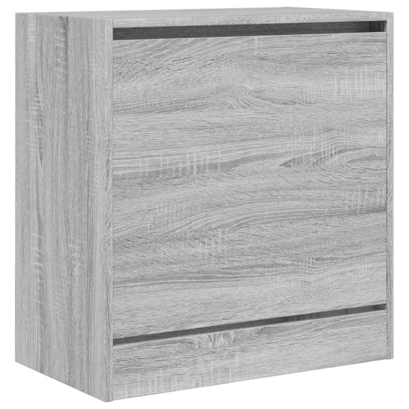 vidaXL szürke sonoma színű szerelt fa cipőszekrény 60 x 34 x 63,5 cm