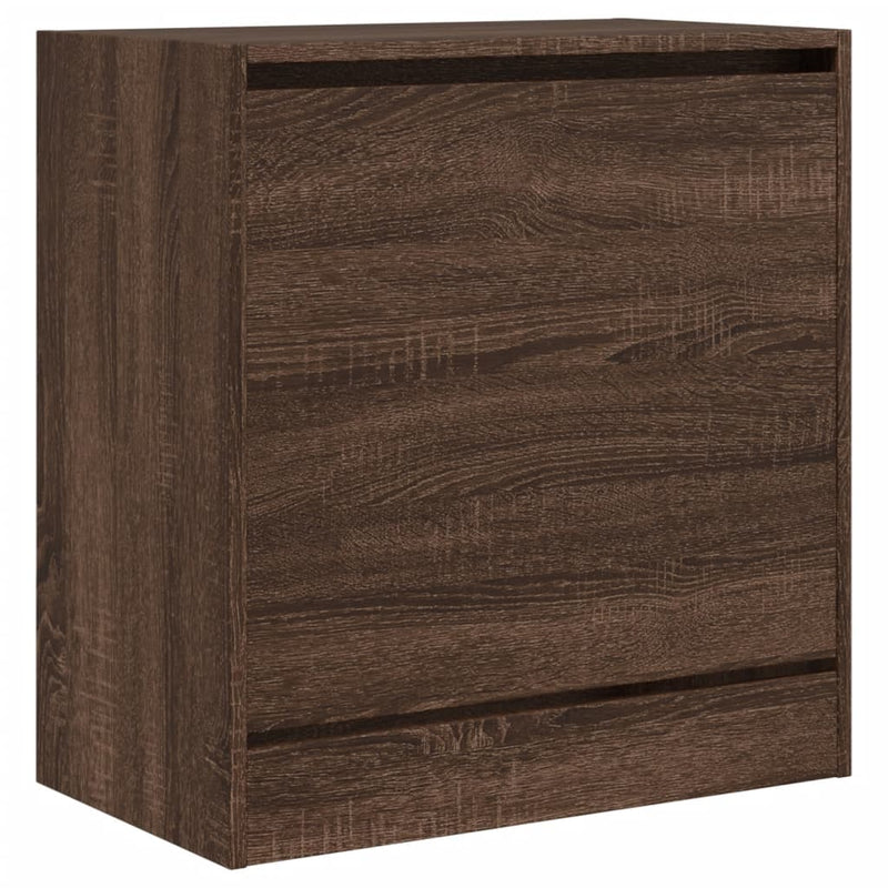vidaXL barna tölgyszínű szerelt fa cipősszekrény 60 x 34 x 63,5 cm