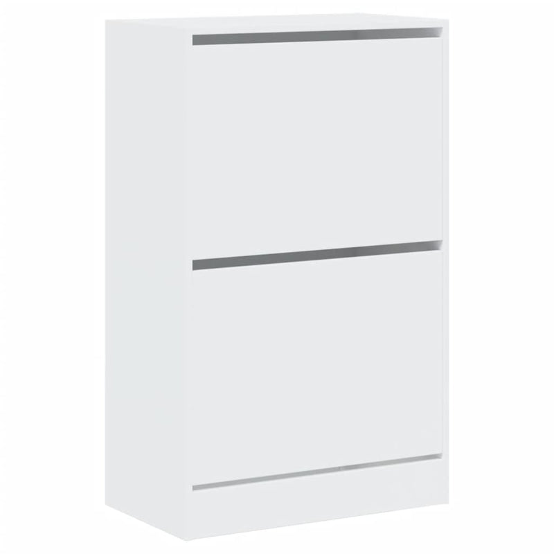 vidaXL fehér szerelt fa cipőszekrény 60 x 34 x 96,5 cm