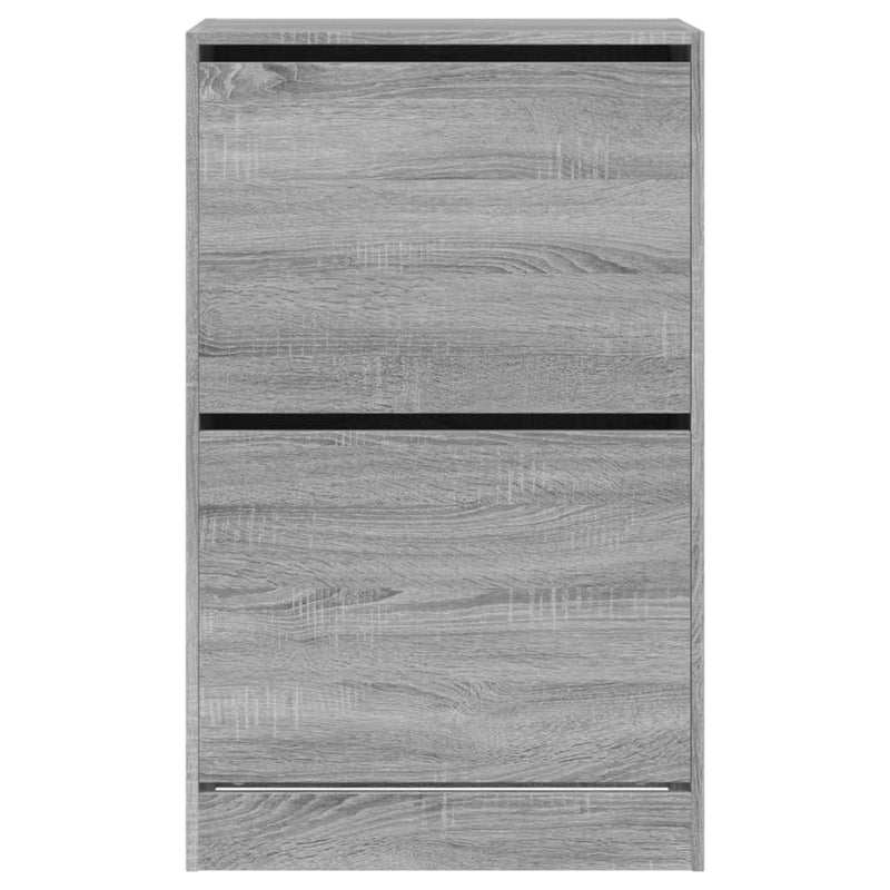 vidaXL szürke sonoma színű szerelt fa cipőszekrény 60 x 34 x 96,5 cm