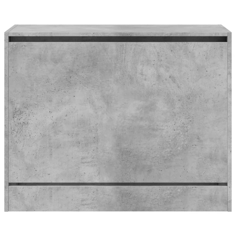 vidaXL betonszürke szerelt fa cipőszekrény 80 x 34 x 63 cm