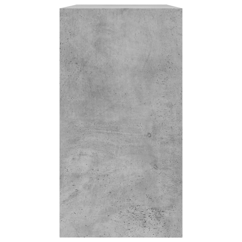 vidaXL betonszürke szerelt fa cipőszekrény 80 x 34 x 63 cm