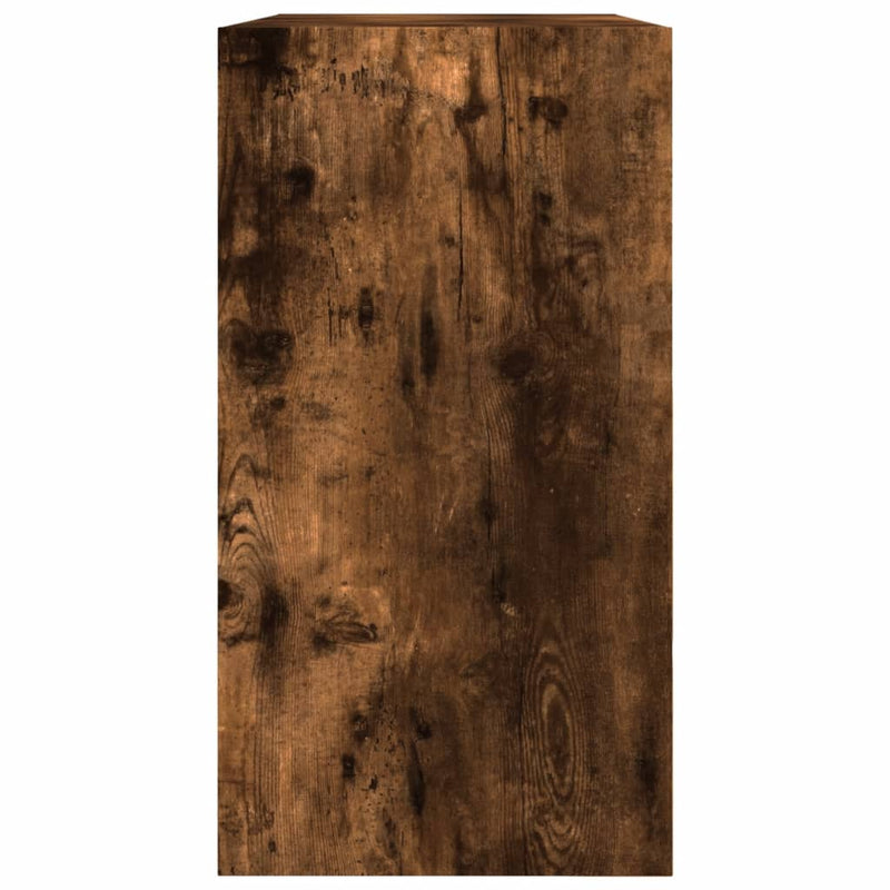 vidaXL füstös tölgy színű szerelt fa cipőszekrény 80 x 34 x 63 cm