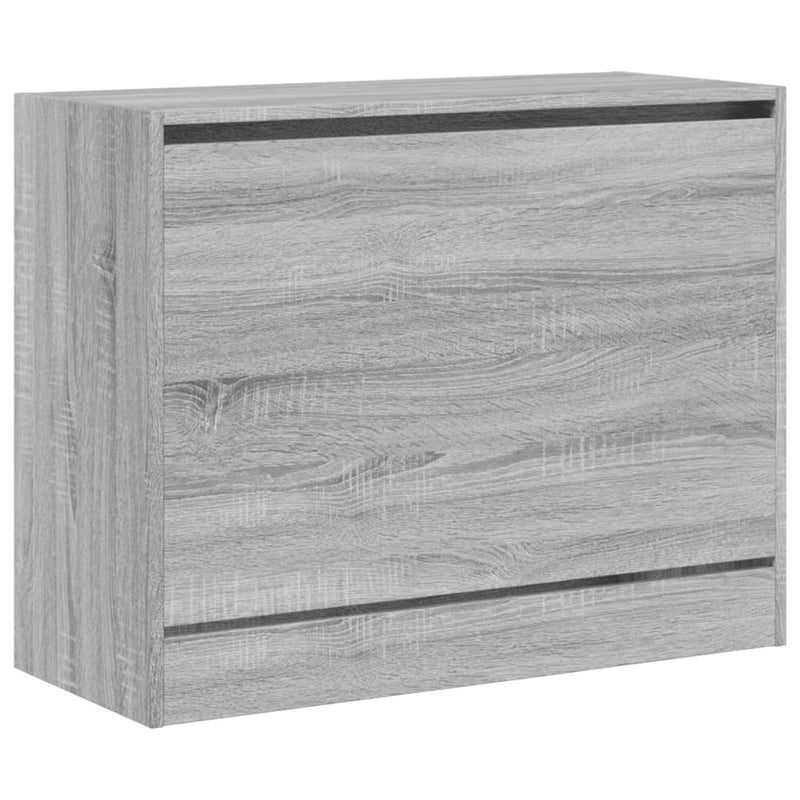 vidaXL szürke sonoma színű szerelt fa cipőszekrény 80 x 34 x 63 cm
