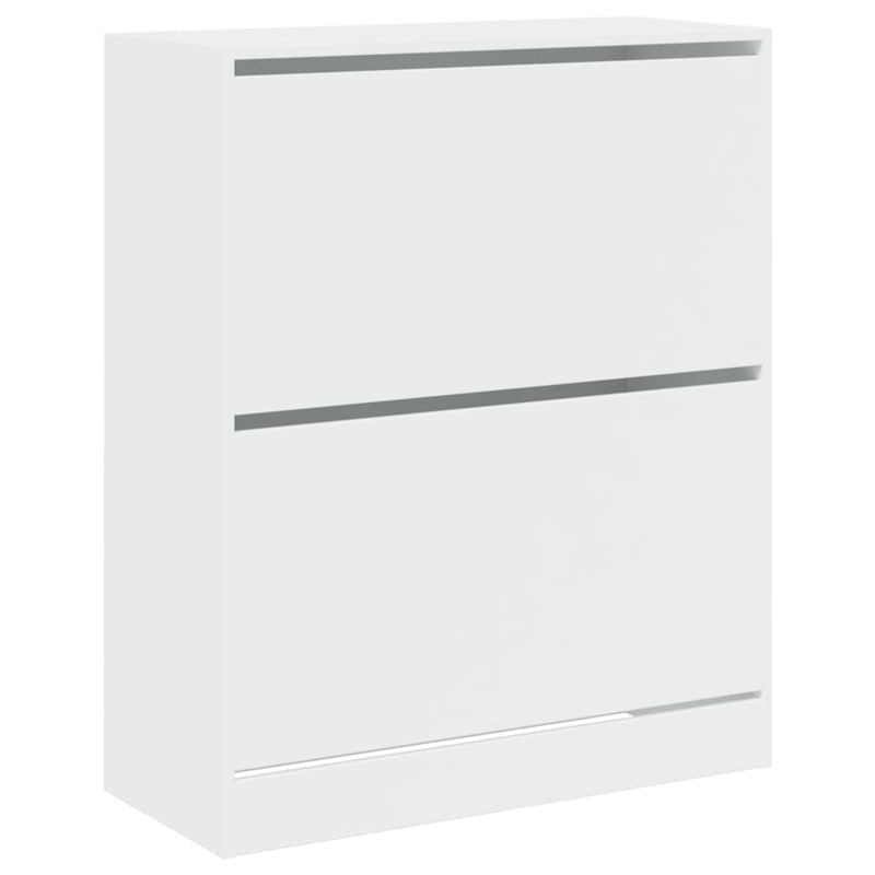 vidaXL fehér szerelt fa cipőszekrény 80 x 34 x 96,5 cm