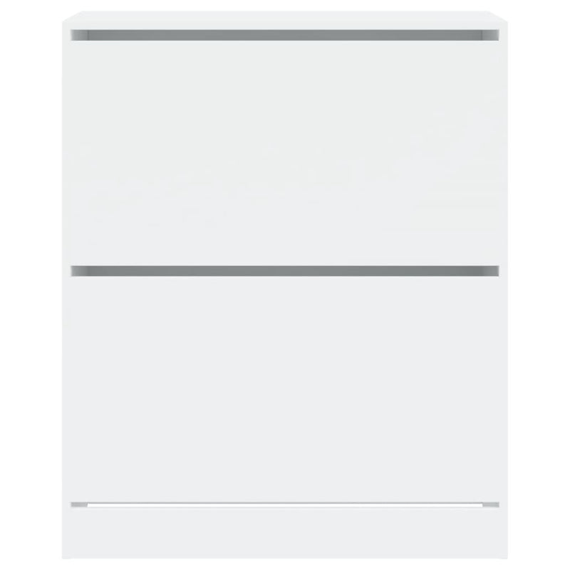 vidaXL fehér szerelt fa cipőszekrény 80 x 34 x 96,5 cm