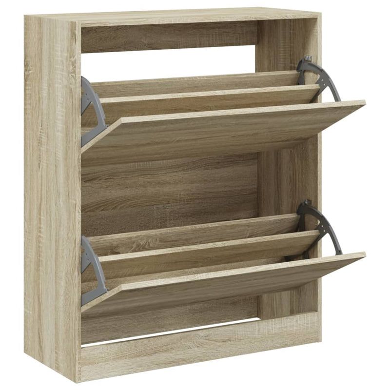 vidaXL sonoma tölgy színű szerelt fa cipőszekrény 80 x 34 x 96,5 cm