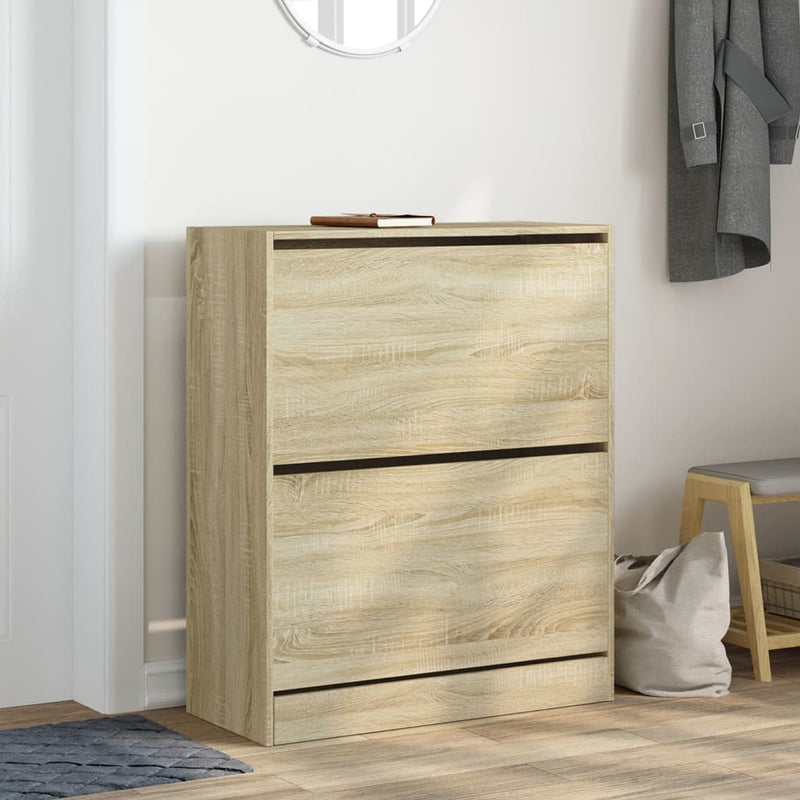 vidaXL sonoma tölgy színű szerelt fa cipőszekrény 80 x 34 x 96,5 cm