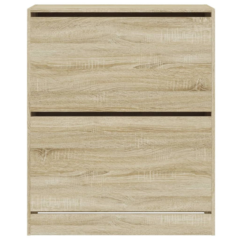vidaXL sonoma tölgy színű szerelt fa cipőszekrény 80 x 34 x 96,5 cm